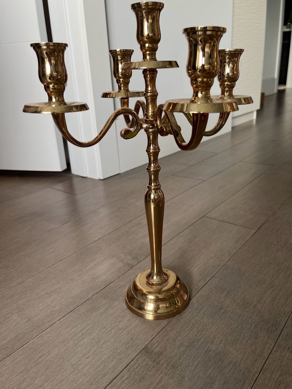 Godinger Five-Arm Gold Candelabra